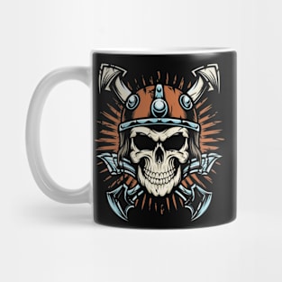 Traditional Vikings Skull Tattoo Mug